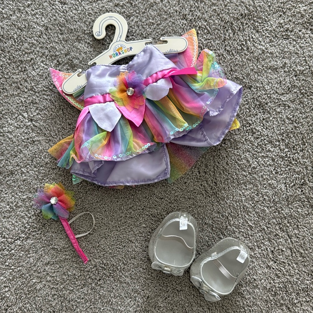 Build A Bear Fairy Dress and Heels